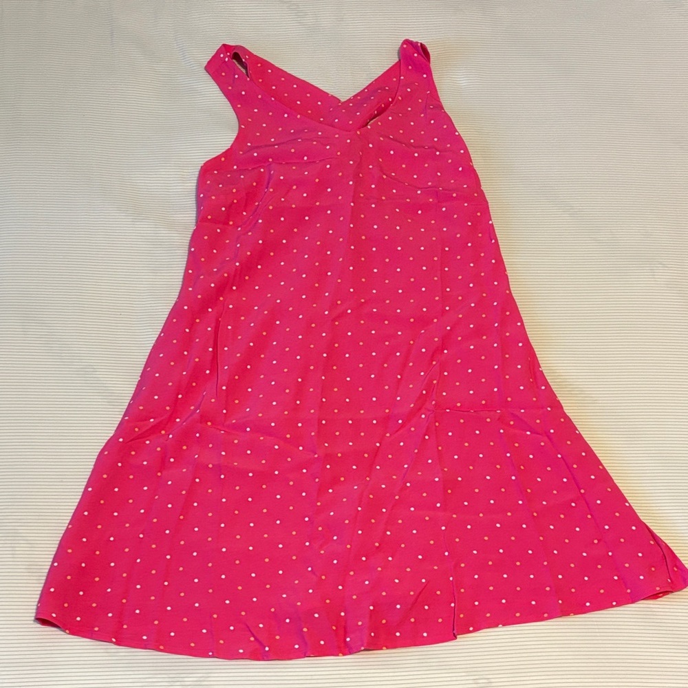 LOFT Pink Mini Dress with White Dots